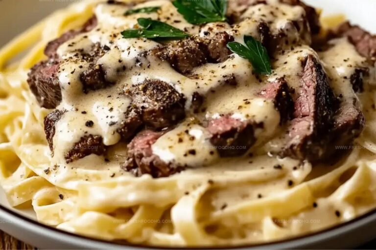 Creamy Cajun Steak Alfredo Recipe