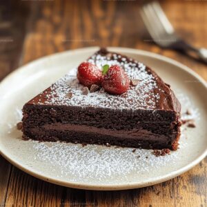 3-Ingredient Flourless Chocolate Cake Recipe