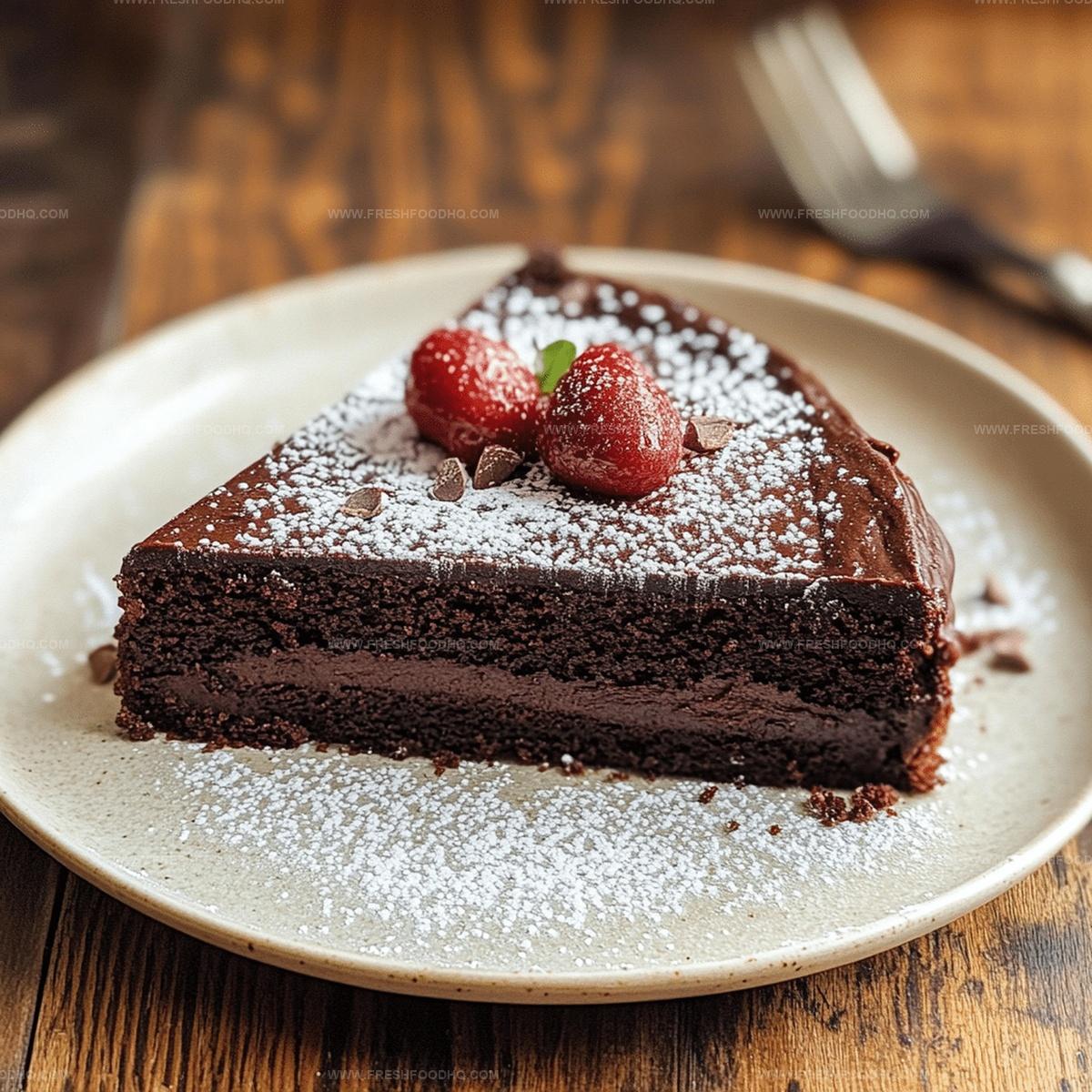 3-Ingredient Flourless Chocolate Cake Recipe