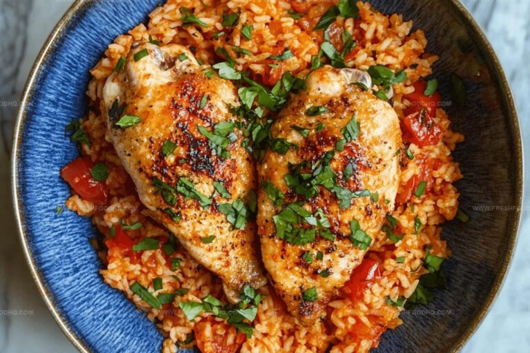Portuguese Parmesan Chicken with Tomato Rice Recipe