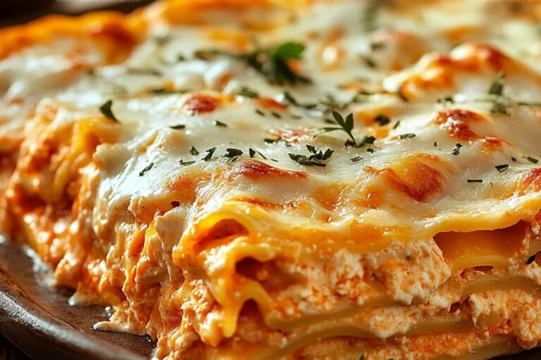 Buffalo Chicken Lasagna With Ranch Drizzle Recipe