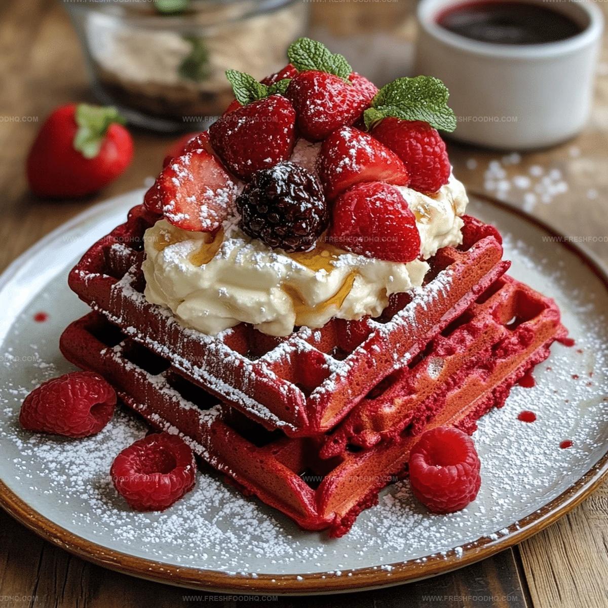 Gluten Free Red Velvet Waffles Recipe