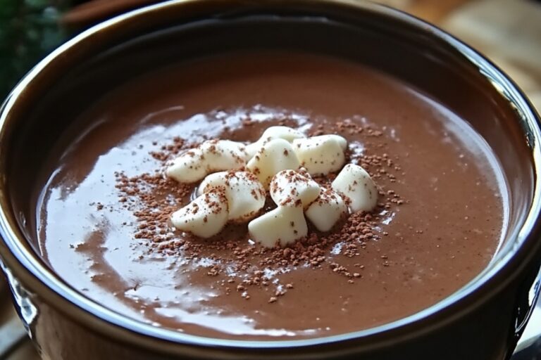 Christmas Eve Creamy Crockpot Hot Chocolate Recipe