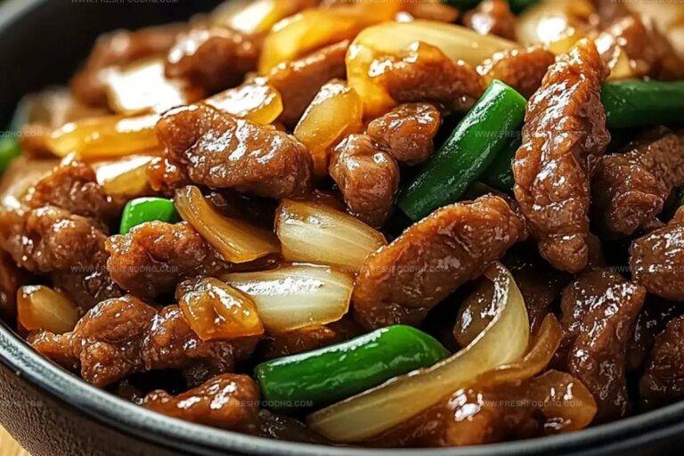 Piquant Chinese Beef And Onion Stir-Fry Recipe