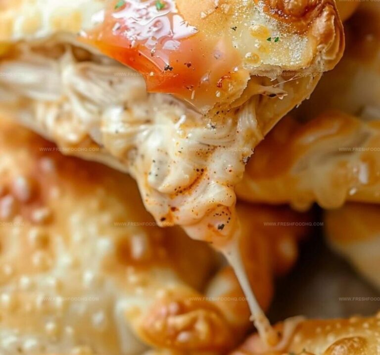 Air Fryer Chicken Alfredo Calzones Recipe