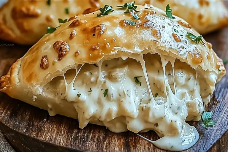 Chicken Alfredo Air Fryer Calzones Recipe