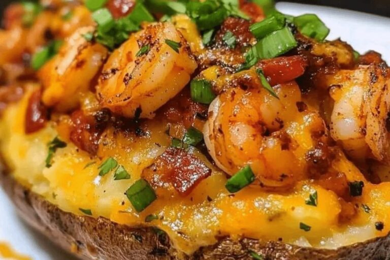 Flavorful Cajun Shrimp Loaded Baked Potato Recipe