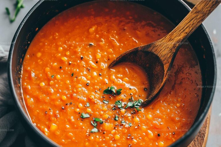Creamy Tomato Lentil Soup Recipe