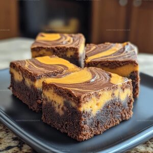 Pumpkin Cheesecake Swirl Brownies with Maple Glaze Recipe