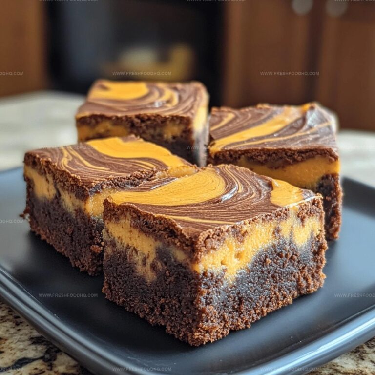 Pumpkin Cheesecake Swirl Brownies with Maple Glaze Recipe