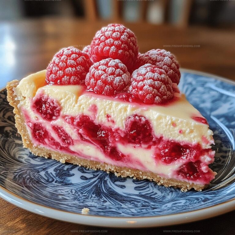Raspberry Ripple Cheesecake Slice Recipe