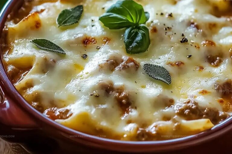 Creamy Alfredo Lasagna Soup Recipe