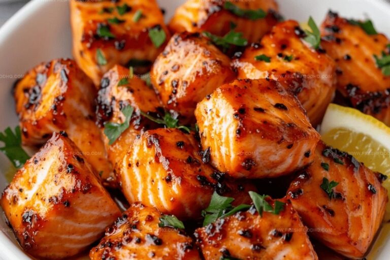 Air Fryer Salmon Bites with Hot Honey Recipe
