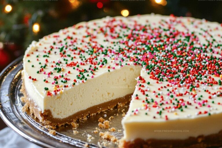 Christmas-Decorated Cheesecake Recipe
