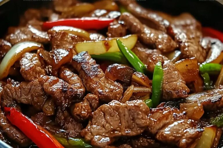 Fiery Chinese Pepper Steak With Onions Recipe