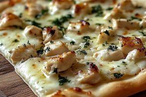 White Garlic Chicken Pizza Recipe
