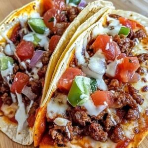 Meat Lovers Pizza Tacos Recipe