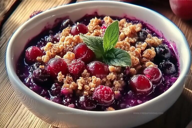 Grape And Berry Crumble Recipe