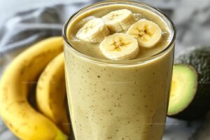 Revitalizing Almond, Banana, Avocado Smoothie with Honey Recipe