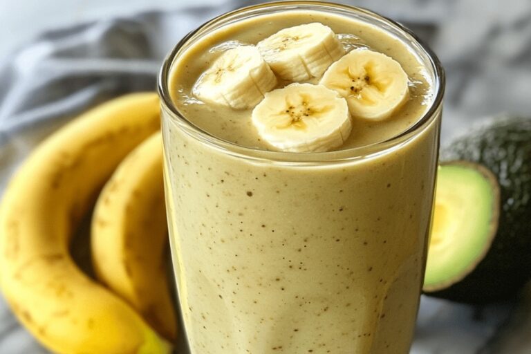 Revitalizing Almond, Banana, Avocado Smoothie with Honey Recipe