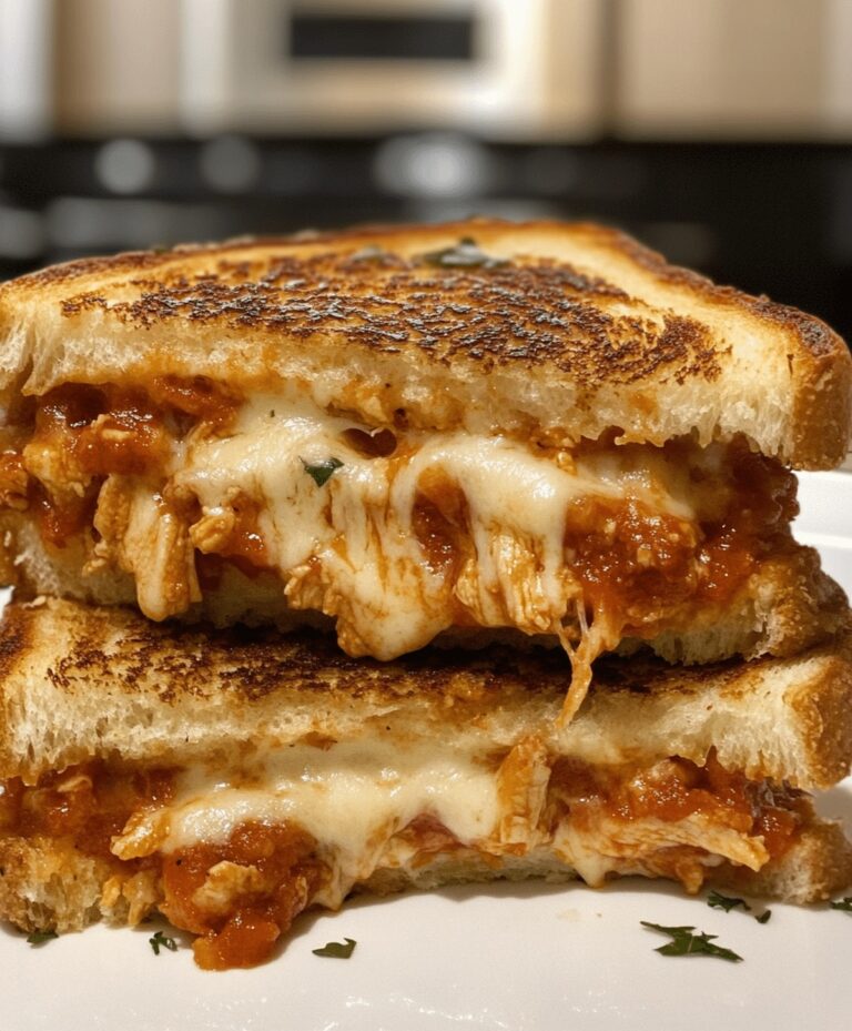 Lazy Chicken Parmesan Grilled Cheese Recipe