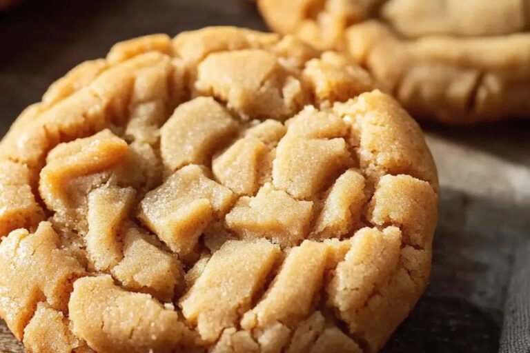 Thick And Chewy Peanut Butter Cookies Recipe