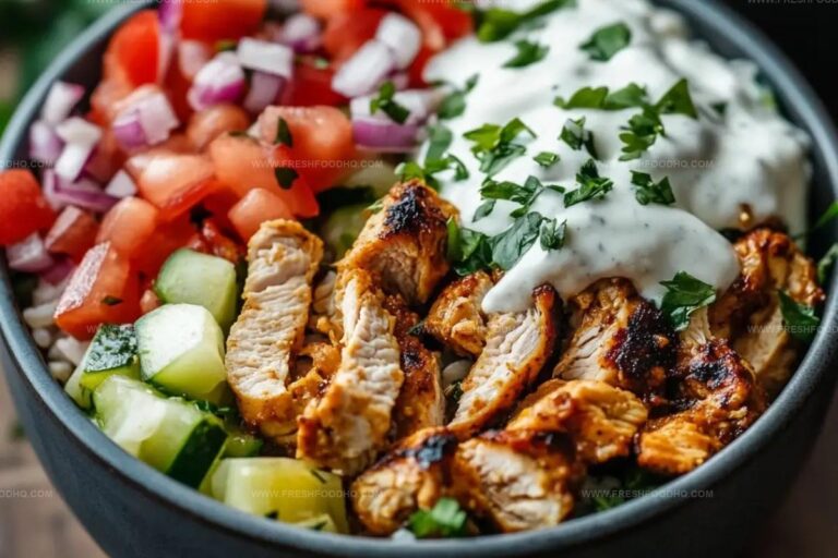 Mediterranean Chicken Gyro Bowls Recipe