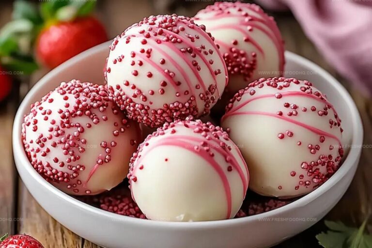 Strawberry Cheesecake Truffle Balls Recipe