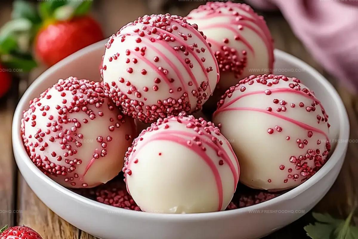 Strawberry Cheesecake Truffle Balls Recipe