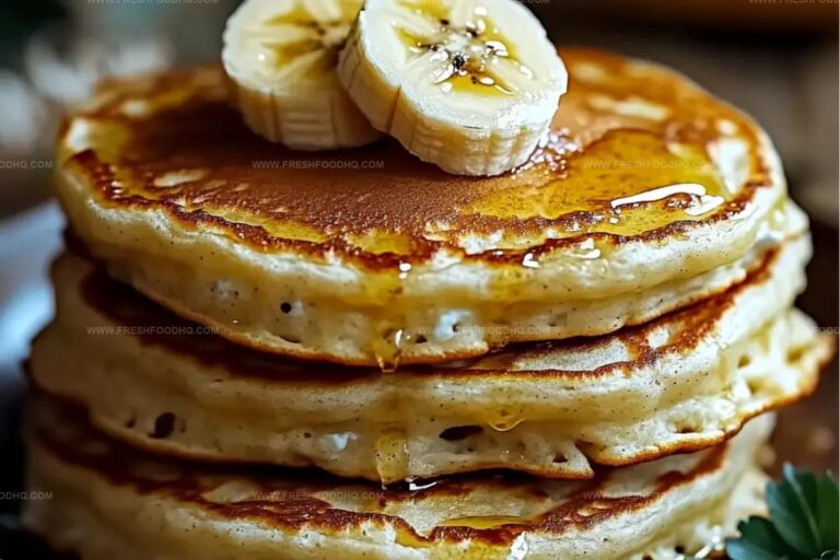 Fluffy Banana Cottage Cheese Pancakes Recipe