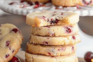 Cranberry Orange Shortbread Cookies Recipe