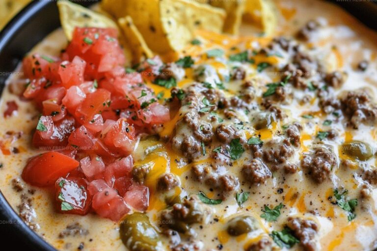 Smoked Cheeseburger Queso Creamy Recipe