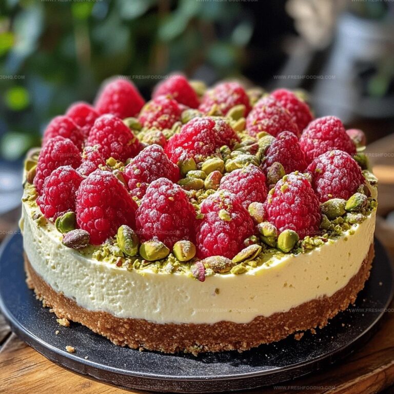 Pistachio Raspberry Cheesecake Recipe