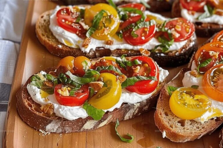 Tomato Crostini with Whipped Feta Recipe