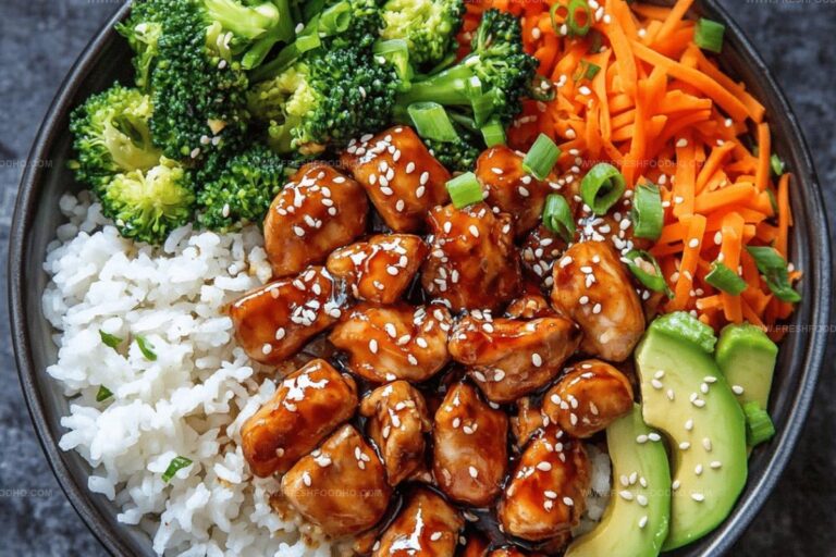 Sticky Chicken Rice Bowls Recipe