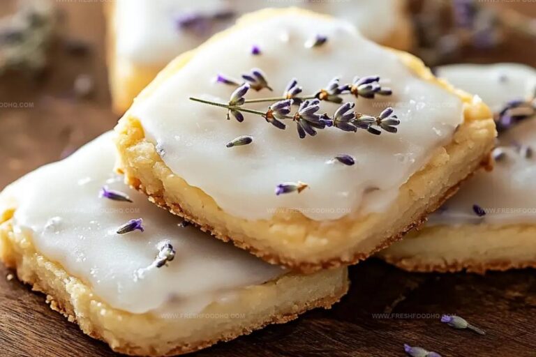 Iced Lemon Lavender Shortbread Cookies Recipe