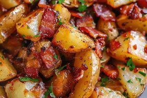 Honey Bacon Roasted Potatoes Recipe