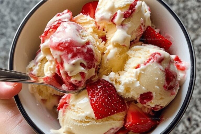 Strawberry Vanilla Ice Cream Recipe