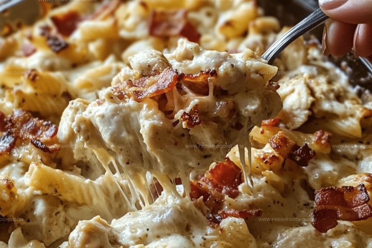 Creamy Chicken Bacon Ranch Casserole Recipe