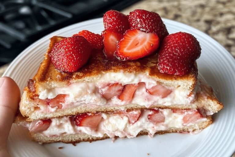 Strawberry Cheesecake Stuffed French Toast Recipe