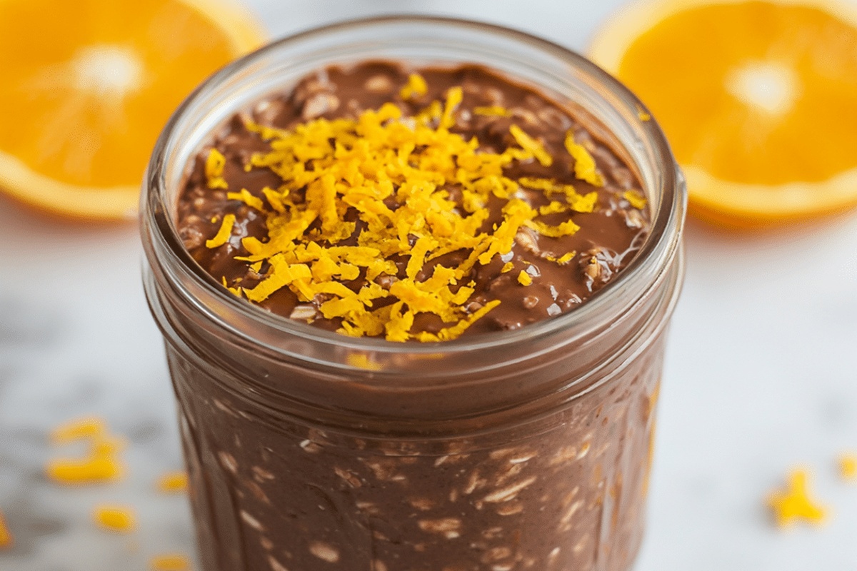 Chocolate and Orange Zest Overnight Oats Recipe