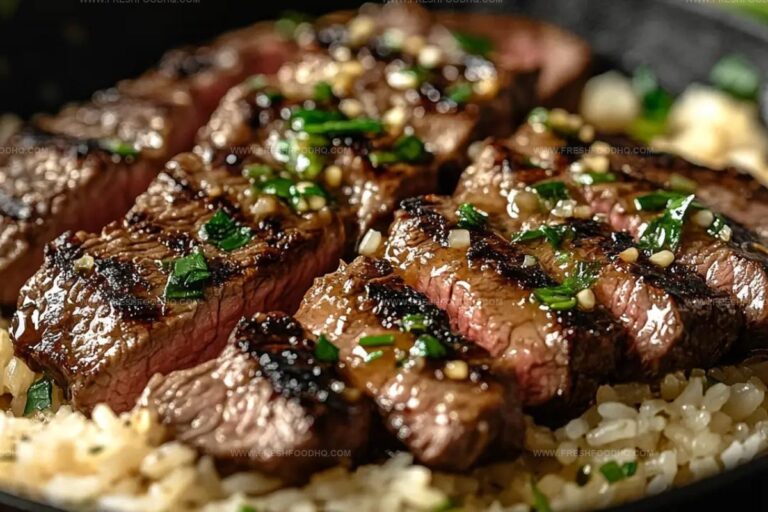 Honey Garlic Butter Steak And Rice Skillet Recipe