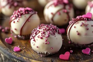 Valentines Rose Cheesecake Truffles Recipe