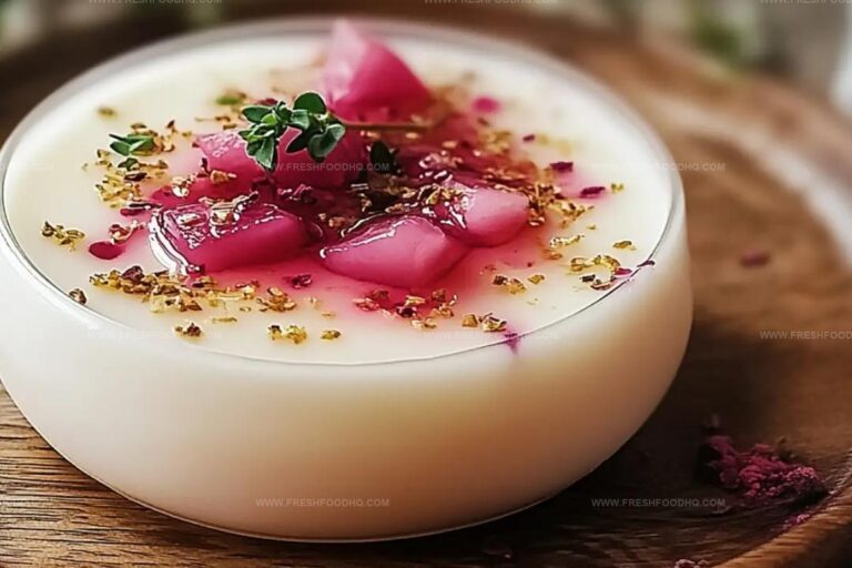 Litchi Rose Panna Cotta Recipe