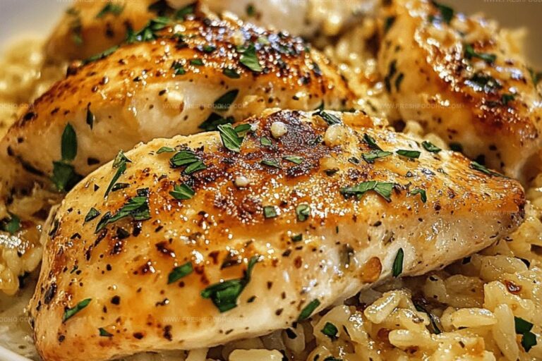 Chicken with Garlic Parmesan Rice Recipe