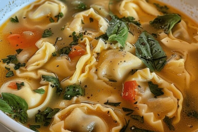 Chicken Soup with Tortellini Recipe