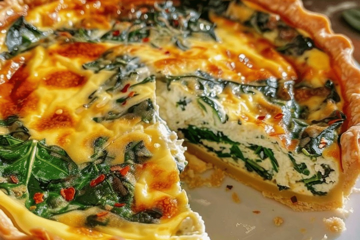 Spinach and Ricotta Quiche Recipe