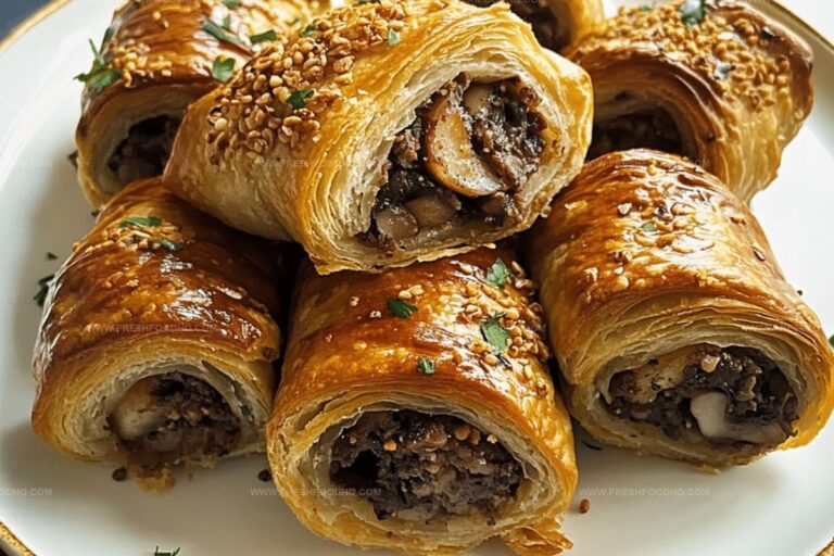 Vegetarian Miso-Mushroom Sausage Rolls Recipe