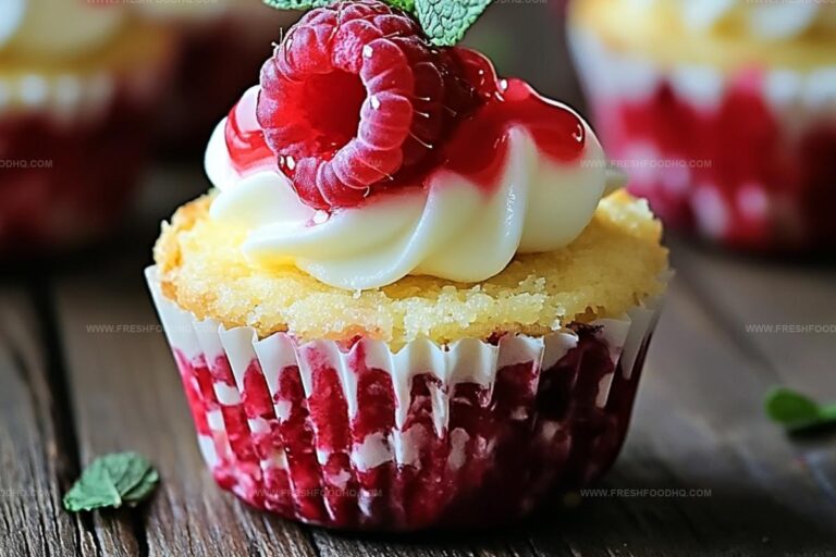 No Bake Lemon Raspberry Cheesecake Cups Recipe