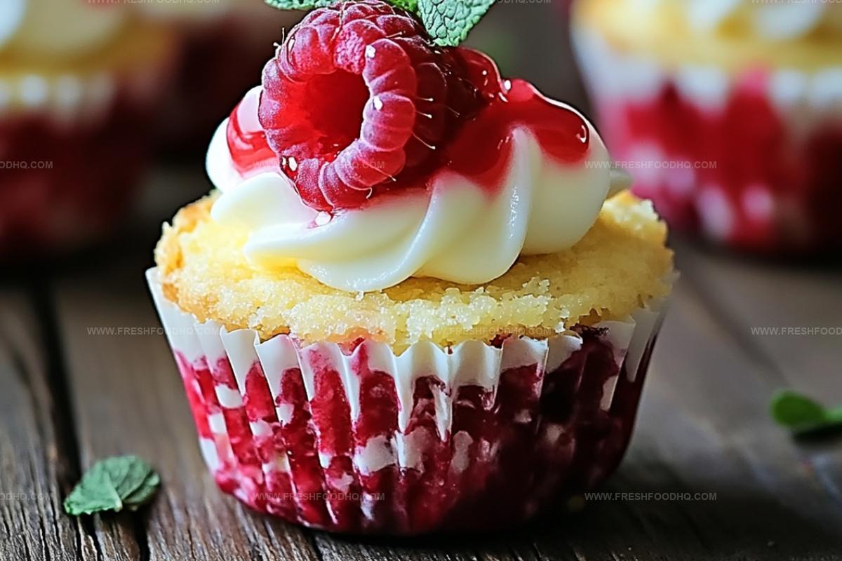 No Bake Lemon Raspberry Cheesecake Cups Recipe